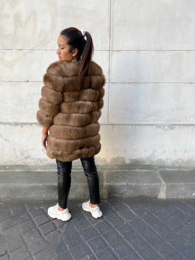Long manteau fourrure "Mini Noreen"
