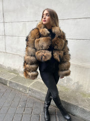 Manteau Raccoon avec col