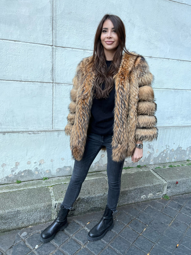 Manteau fourrure en raccoon "The Hayleen"