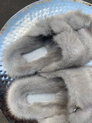 Sandales en vison premium - Gris