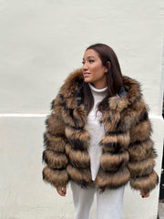 Manteau fourrure en Raccoon "Madeleen"